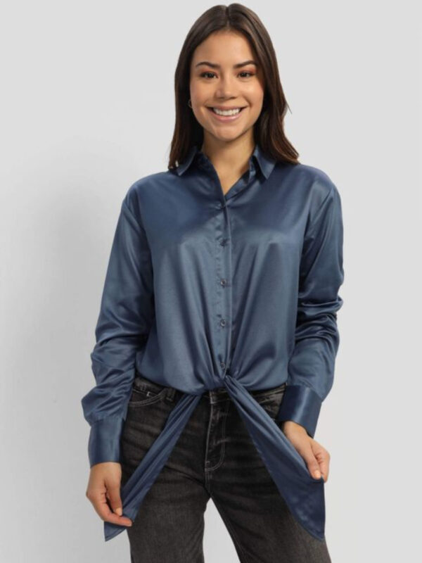 Guess dámská modrá košile W3RH04WF520 L