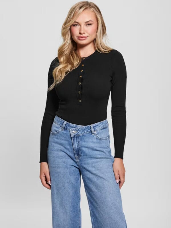 Guess dámské černe pletené body W3BR19Z2YK2 L