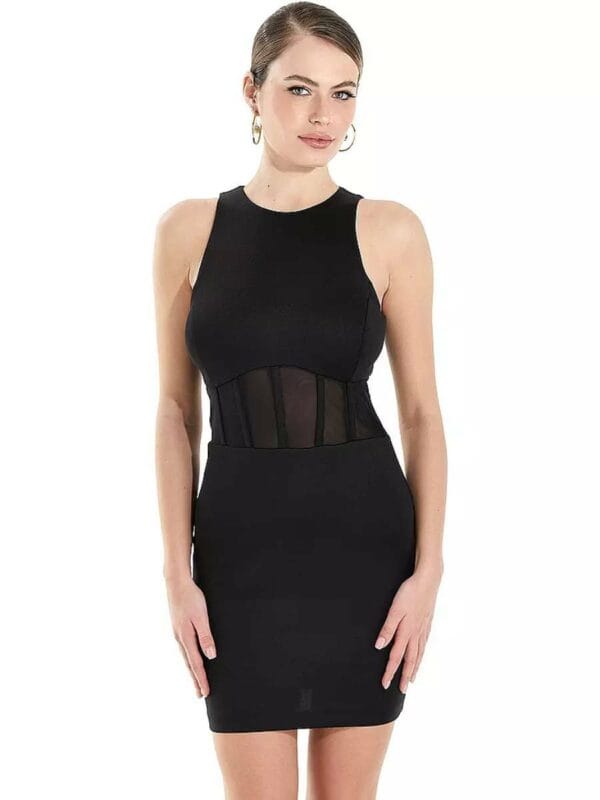 Guess dámské černé šaty W3BK34K9UN2 M