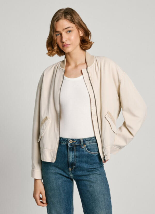 Pepe Jeans dámská béžová bunda PL402424844 S