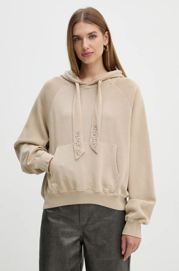 Pepe Jeans dámská béžová mikina FALISTA PL581451833 XS