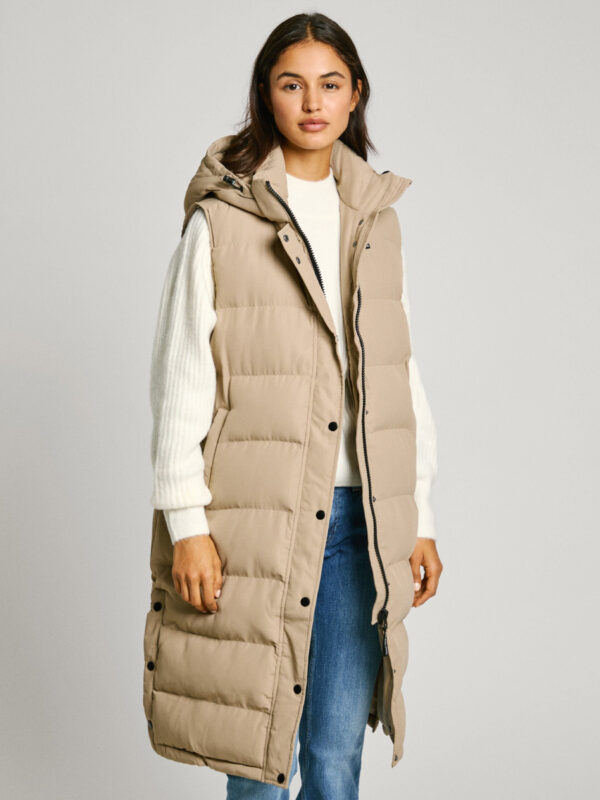 Pepe Jeans dámská béžová vesta PL402439833 S