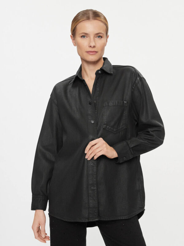 Pepe Jeans dámská černá košile ALIX PL304729000 XXS