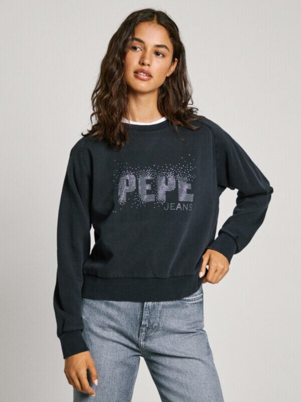 Pepe Jeans dámská černá mikina LUNA PL581466999 XS