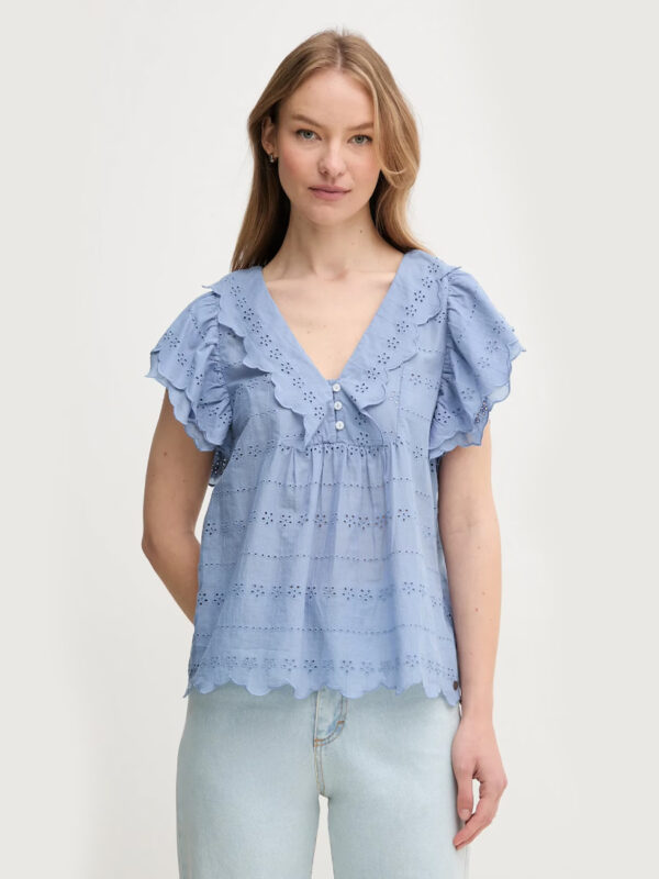Pepe Jeans dámská modrá halenka Dame PL305023563 XS