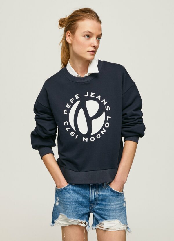 Pepe Jeans dámská modrá mikina WY LLILE PL581314594 XS