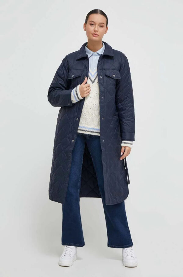 Pepe Jeans dámská prošívaná modrá bunda NASH PL402276594 XS