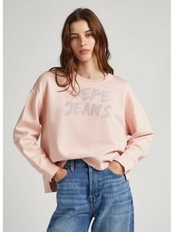 Pepe Jeans dámská růžová mikina Bailey PL581362323 XS