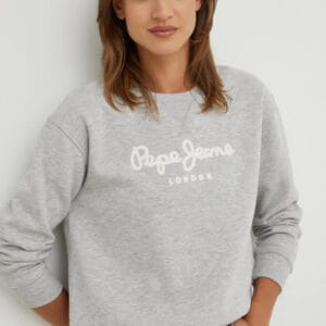 Pepe Jeans dámská světle šedá mikina PL581256933 XS