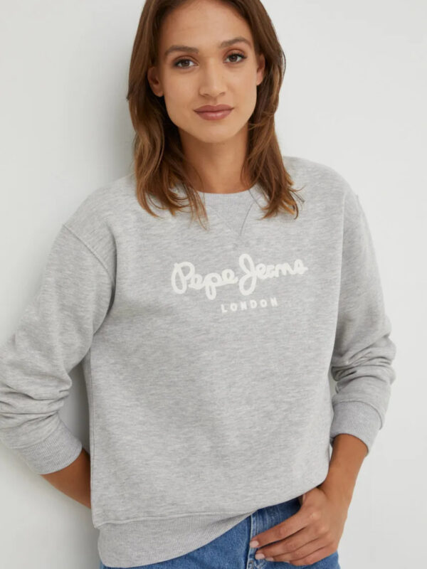 Pepe Jeans dámská světle šedá mikina PL581256933 XS