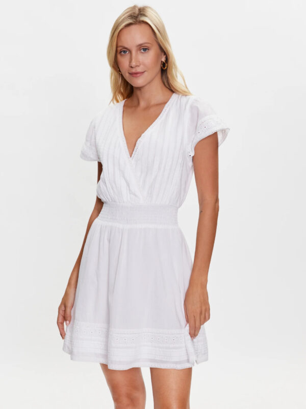 Pepe Jeans dámské bílé šaty PL953278800 S