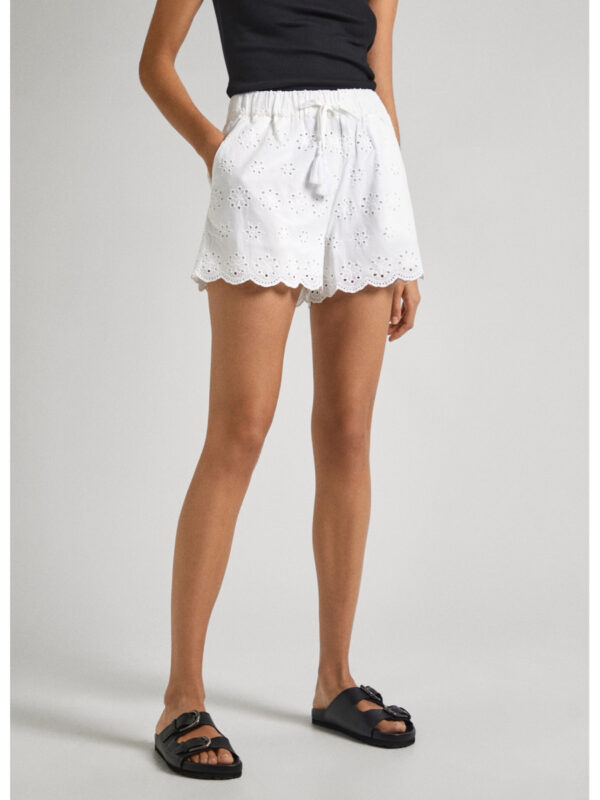 Pepe Jeans dámské bílé šortky PL801100800 S