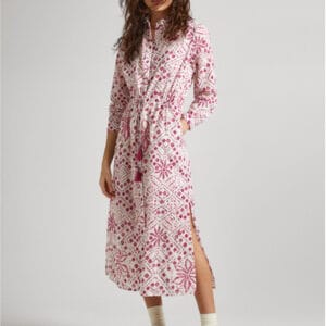 Pepe Jeans dámské bílé vzorované šaty PL953515808 XS