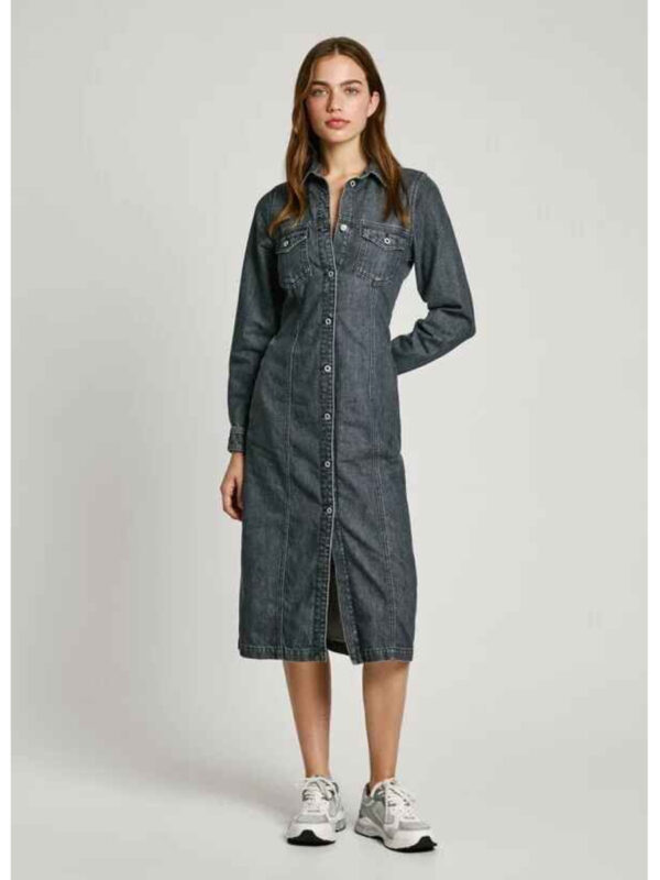 Pepe Jeans dámské černé džínové šaty PL953624000 XS