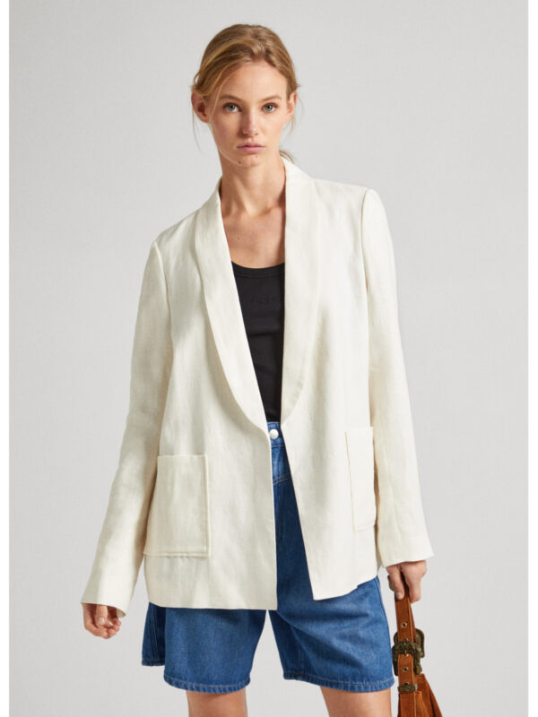 Pepe Jeans dámské krémové sako PL402377810 XS
