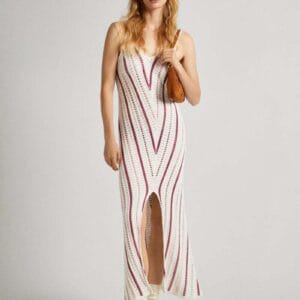 Pepe Jeans dámské krémové šaty GINNY PL953523808 M