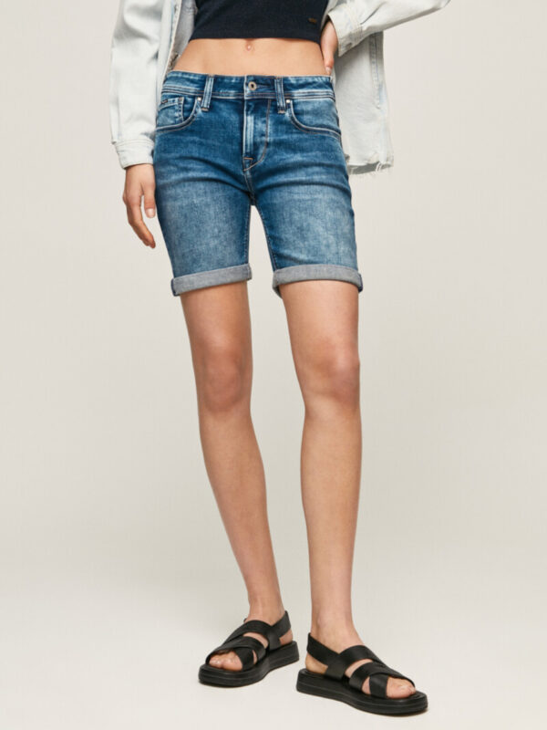Pepe Jeans dámské modré džínové šortky PL801000GW4000 27