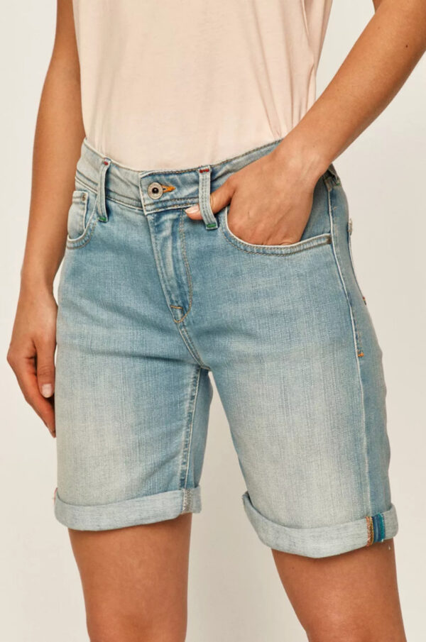 Pepe Jeans dámské modré šortky Poppy PL800910PB4UNI 29