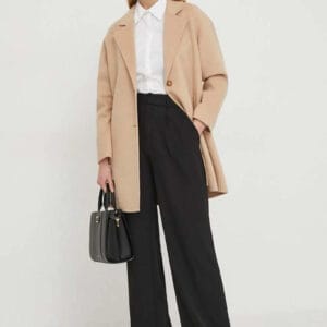 Pepe Jeans dámský béžový kabát SOLANGE PL402308844 S