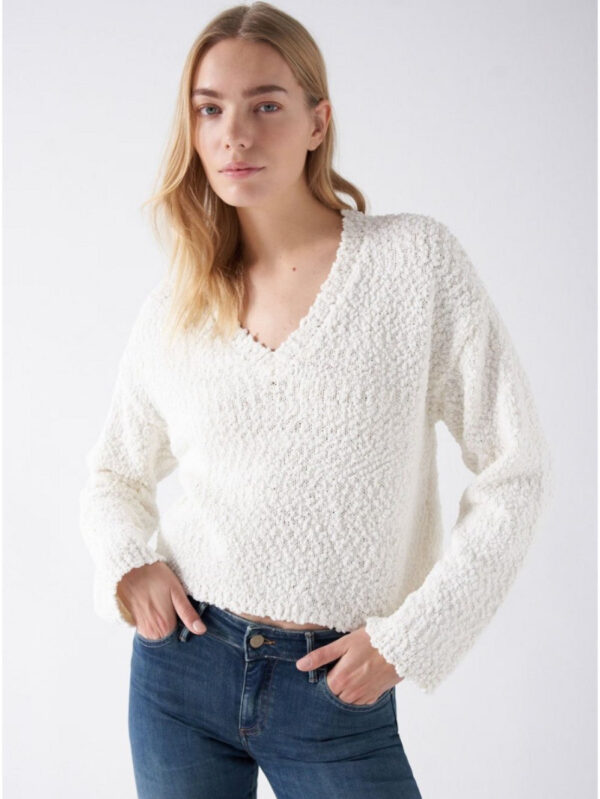 Salsa Jeans dámský krémový svetr 21007839 L