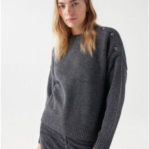 Salsa Jeans dámský šedý svetr 21007141 L