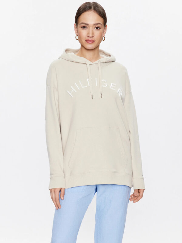 Tommy Hilfiger dámská béžová mikina WW0WW37797 XL
