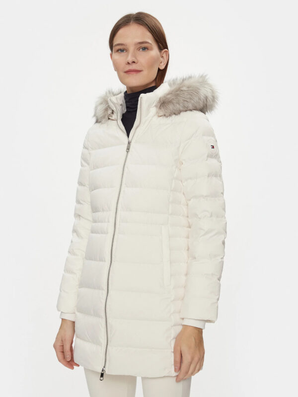 Tommy Hilfiger dámská bílá bunda WW0WW39747 XS
