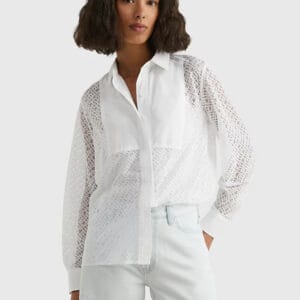 Tommy Hilfiger dámská bílá halenka WW0WW38527 36