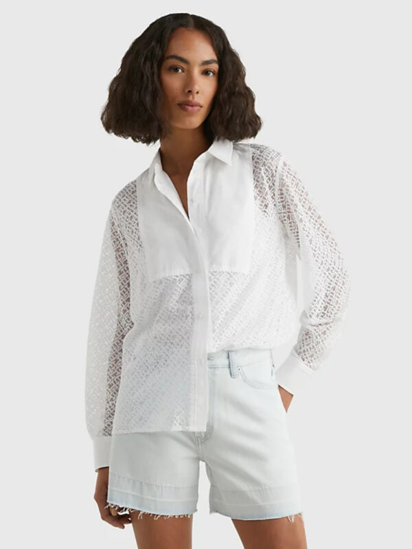 Tommy Hilfiger dámská bílá halenka WW0WW38527 36