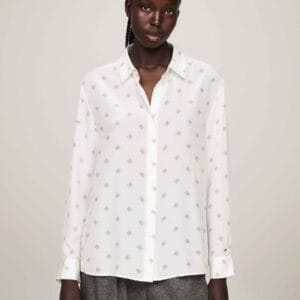 Tommy Hilfiger dámská bílá košile WW0WW40421 40