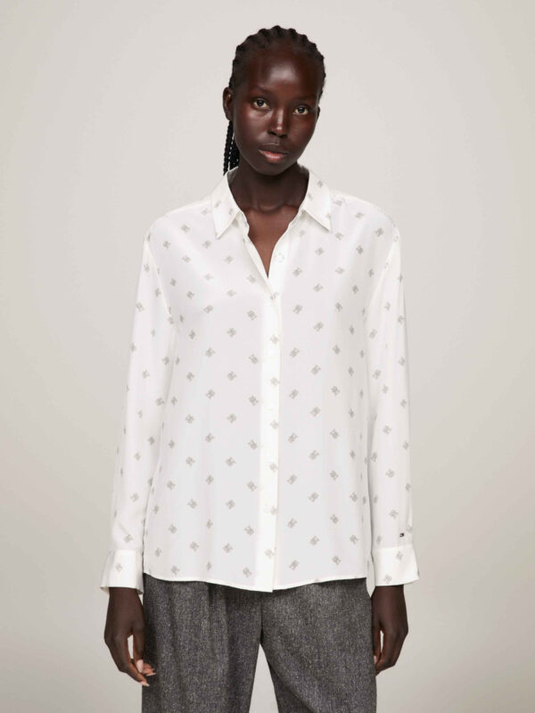 Tommy Hilfiger dámská bílá košile WW0WW40421 40