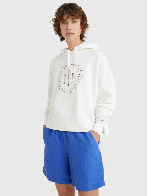 Tommy Hilfiger dámská bílá mikina WW0WW34633 L
