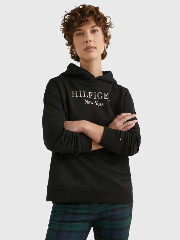Tommy Hilfiger dámská černá mikina WW0WW37181 M