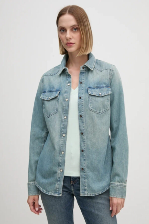 Tommy Hilfiger dámská džínová košile WW0WW42875 42