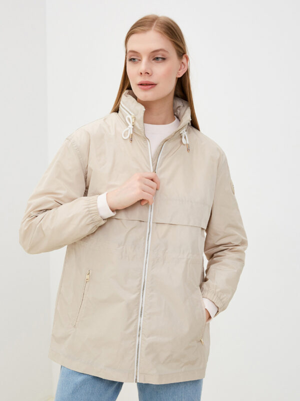 Tommy Hilfiger dámská krémová bunda WW0WW38096 M