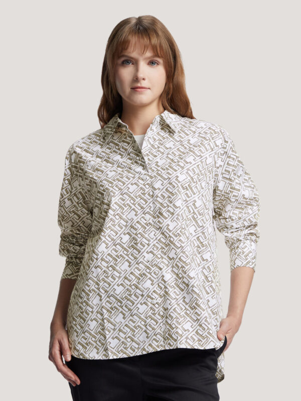 Tommy Hilfiger dámská krémová košile WW0WW40222 M-L