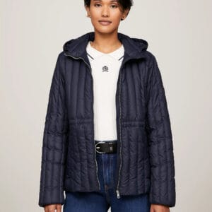 Tommy Hilfiger dámská modrá bunda Feminine WW0WW40484 XXL