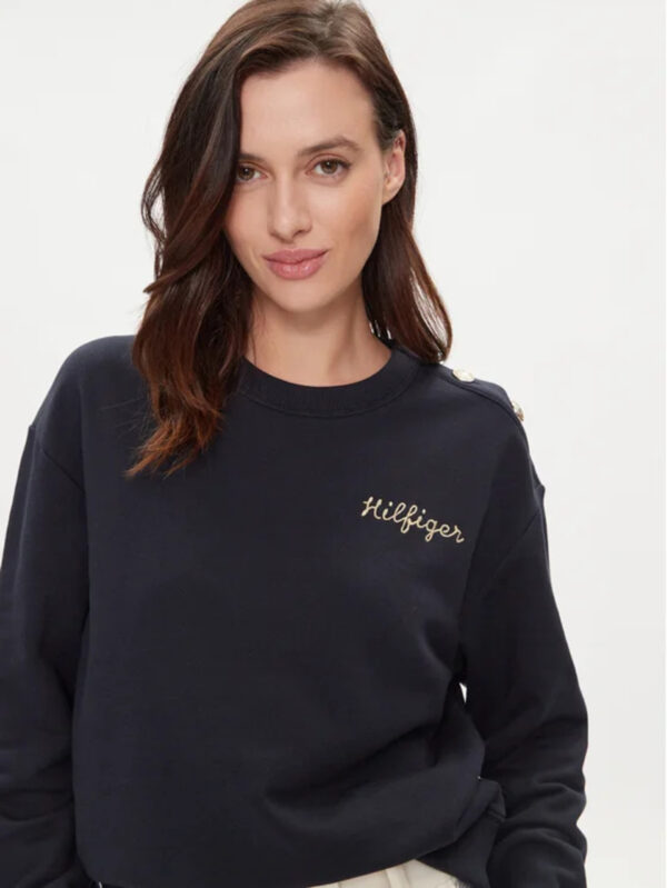 Tommy Hilfiger dámská tmavě modrá mikina WW0WW41235 XL