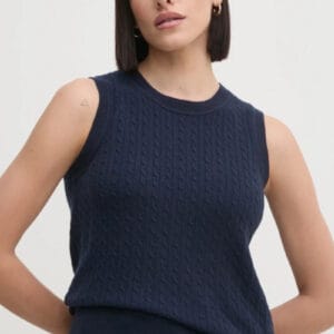 Tommy Hilfiger dámská tmavě modrá vesta WW0WW43956 XL