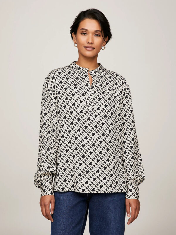 Tommy Hilfiger dámská vzorovaná halenka WW0WW41022 40