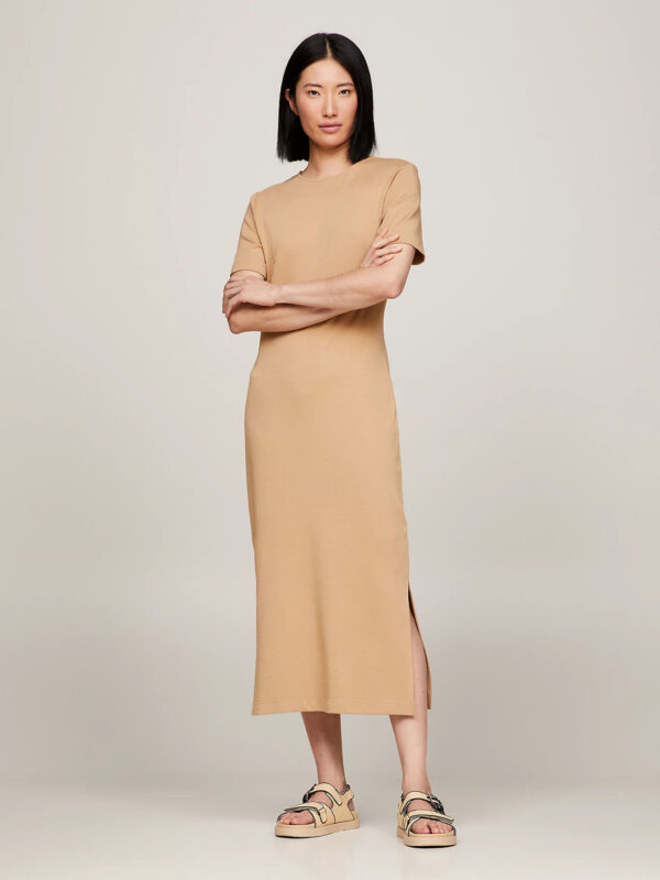 Tommy Hilfiger dámské béžové šaty WW0WW41274 XL