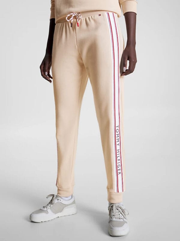 Tommy Hilfiger dámské béžové tepláky UW0UW04435 LG