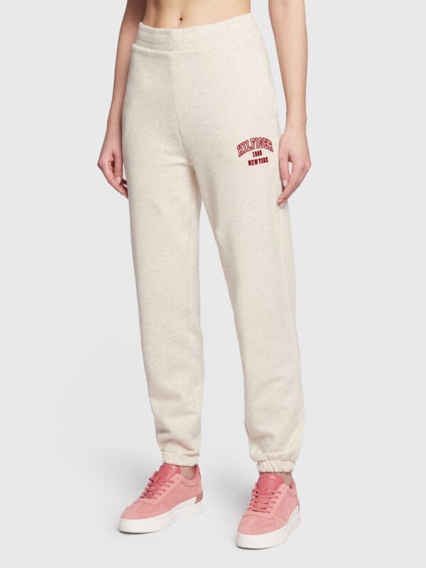 Tommy Hilfiger dámské béžové tepláky WW0WW36392 M