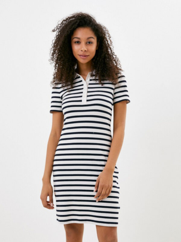 Tommy Hilfiger dámské bílomodré šaty WW0WW39590 S