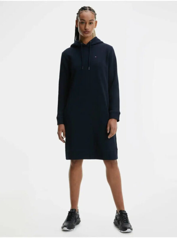Tommy Hilfiger dámské černé mikinové šaty WW0WW32205 S