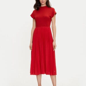 Tommy Hilfiger dámské červené šaty WW0WW42020 L/S