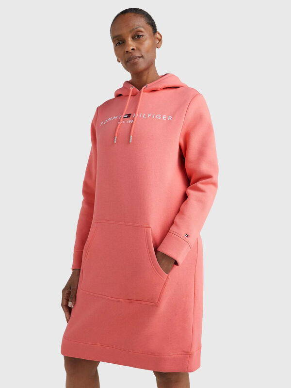 Tommy Hilfiger dámské oranžové mikinové šaty WW0WW30061 S