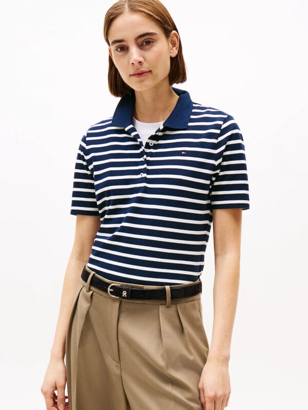 Tommy Hilfiger dámské pruhované polo tričko 1985 WW0WW43224 XL