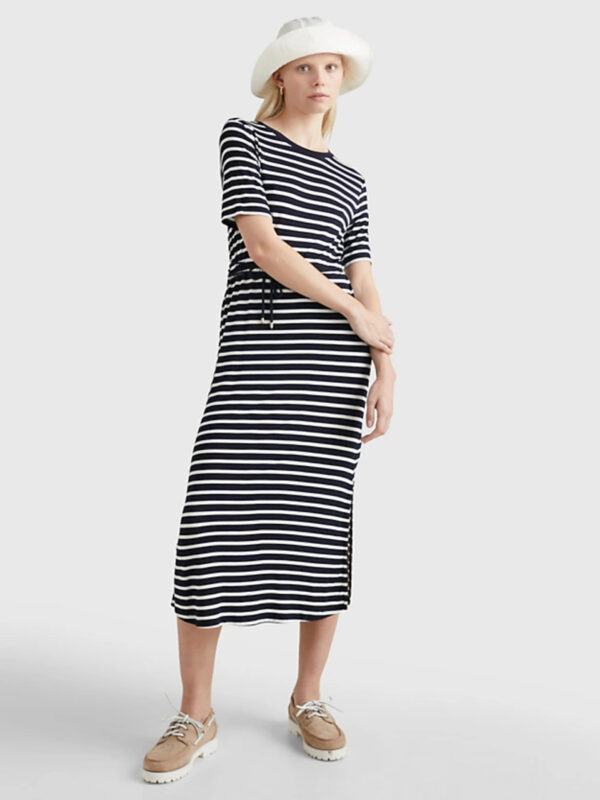 Tommy Hilfiger dámské pruhované šaty WW0WW37837 XL