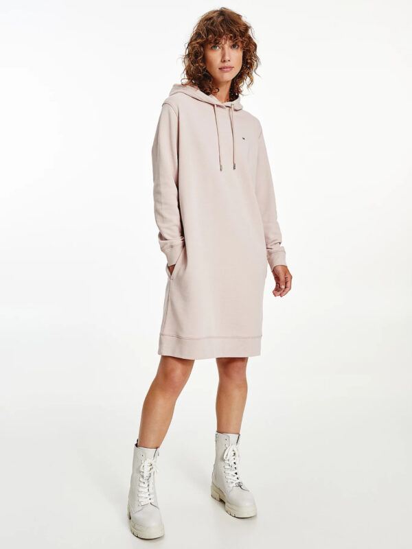 Tommy Hilfiger dámské světle starorůžové mikinové šaty WW0WW32205 S